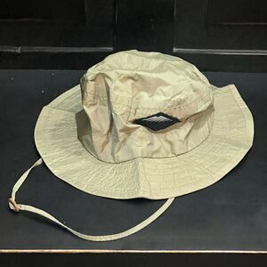 Vintage 90s Columbia Bucket Hat Khaki OmniTech Waterproof Made USA Men's Medium